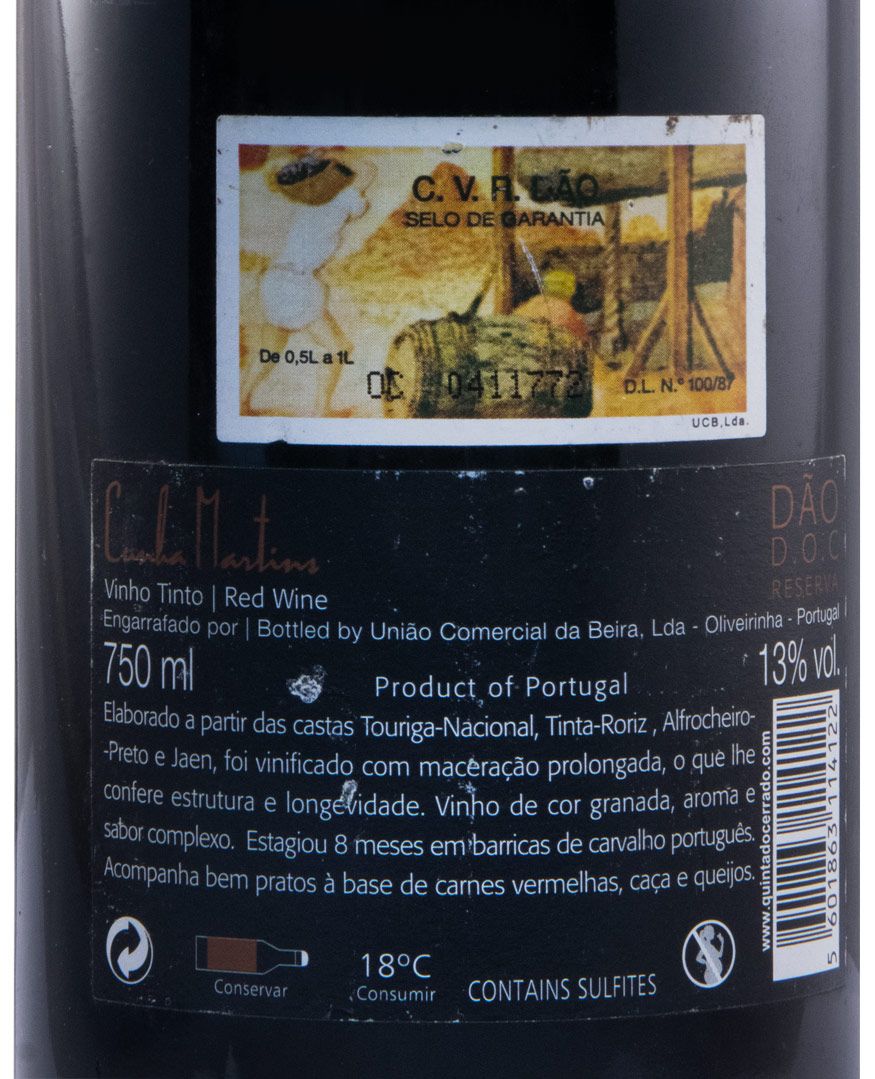 2006 Cunha Martins Reserva tinto