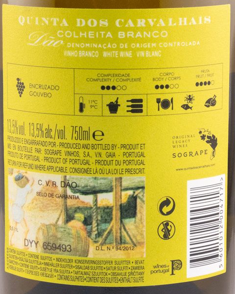 2019 Quinta dos Carvalhais Colheita white