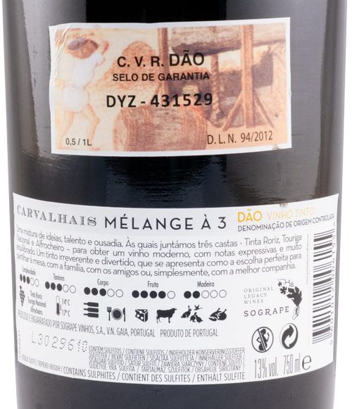 2019 Quinta dos Carvalhais Mélange à 3 tinto