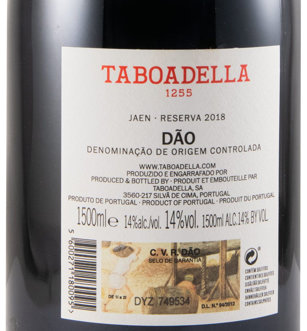 2018 Taboadella Jaen Reserva tinto 1,5L