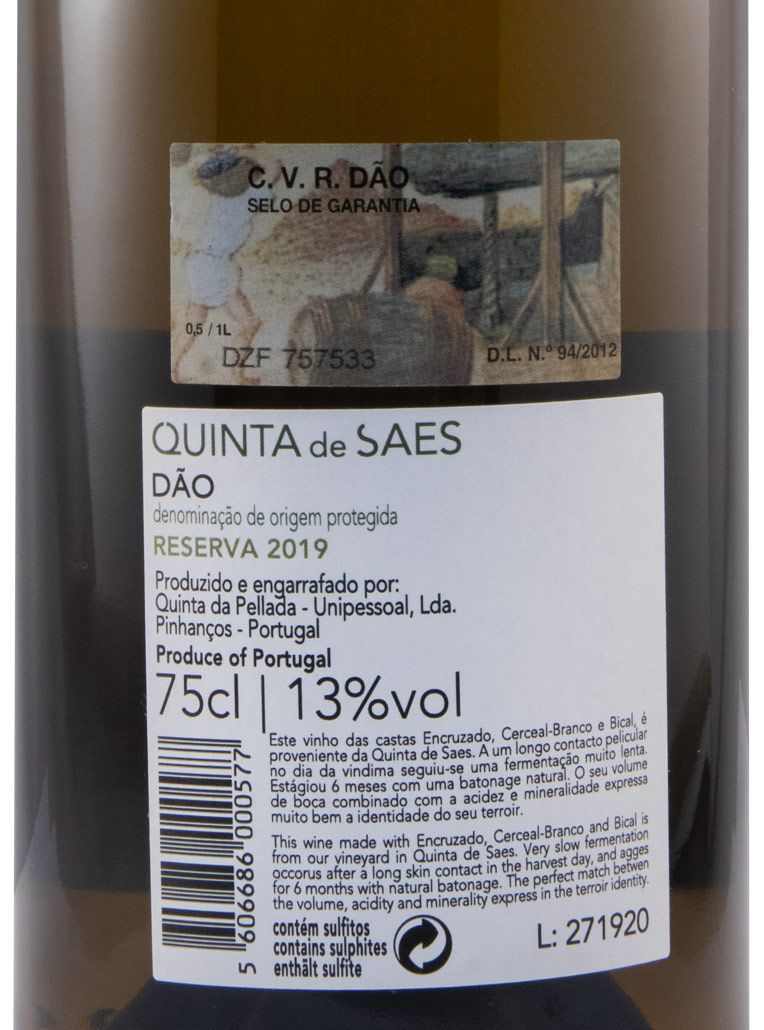 2019 Quinta de Saes Reserva white