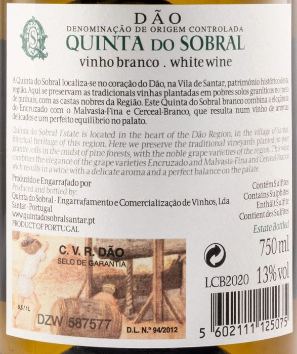 2020 Quinta do Sobral white