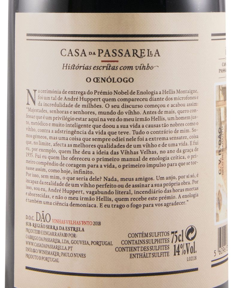 2018 Casa da Passarella O Oenólogo Vinhas Velhas tinto