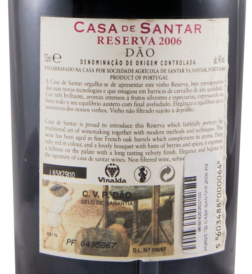 2006 Casa de Santar Reserva tinto
