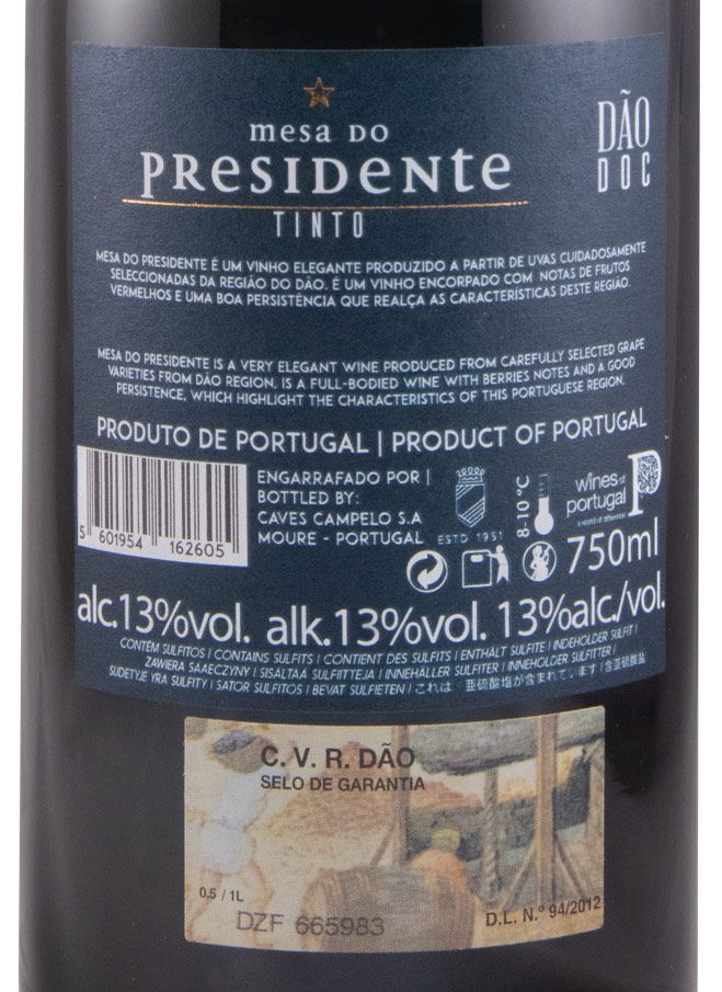 Mesa do Presidente Dão Colheita red