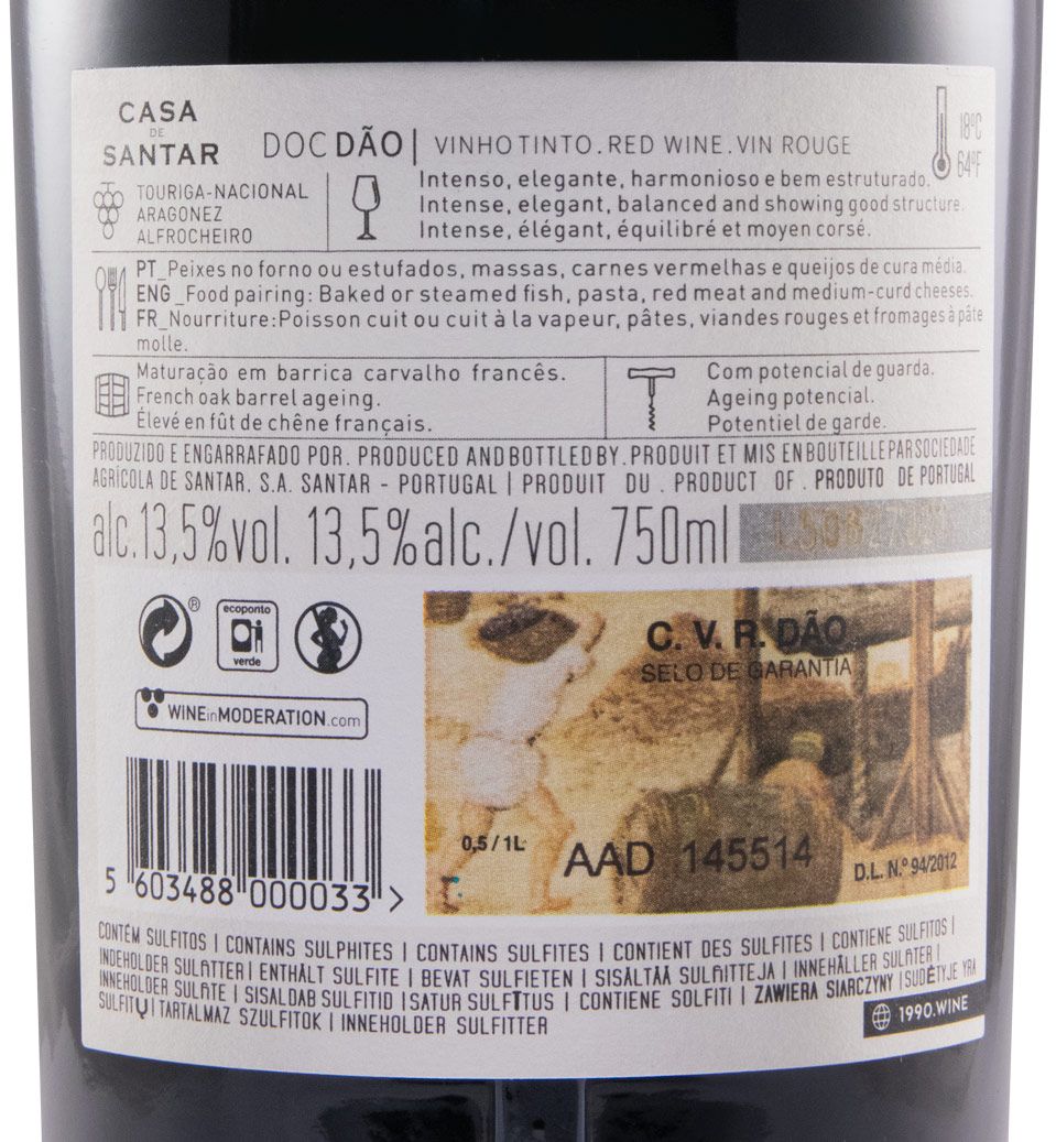 2019 Casa de Santar tinto