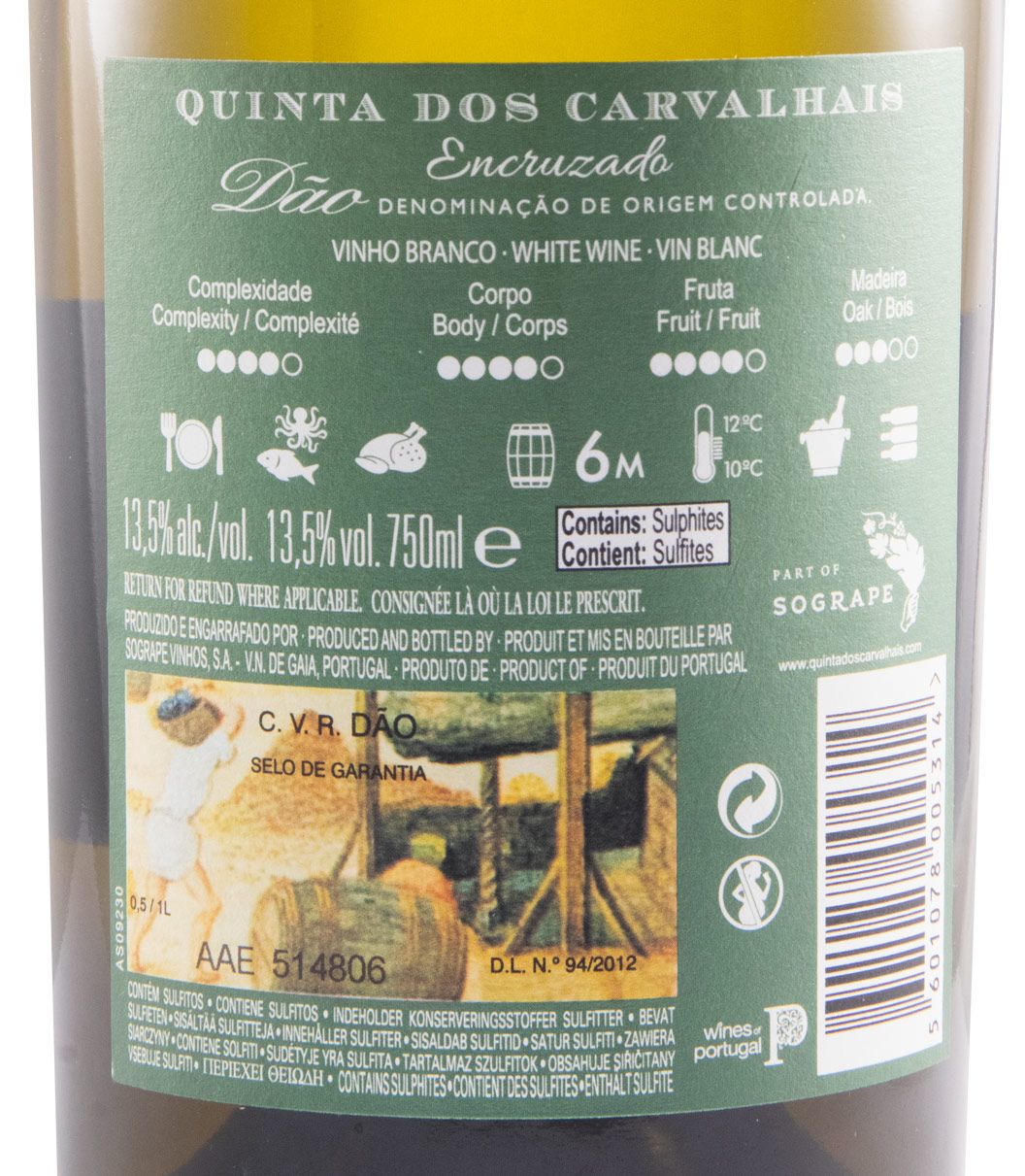2020 Quinta dos Carvalhais Encruzado branco