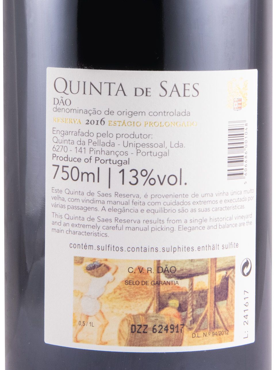 2016 Quinta de Saes Estágio Prolongado Reserva red