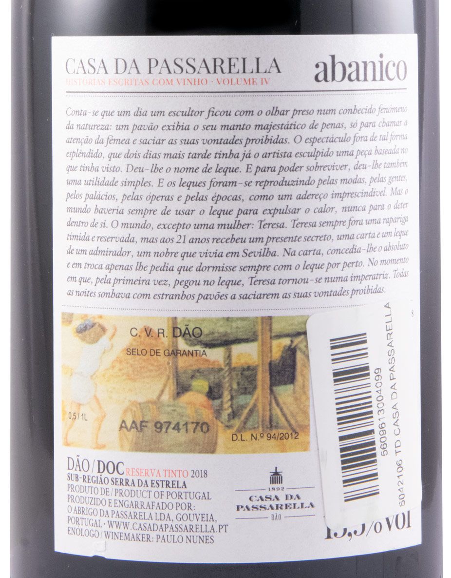 2018 Casa da Passarella Abanico Reserva red