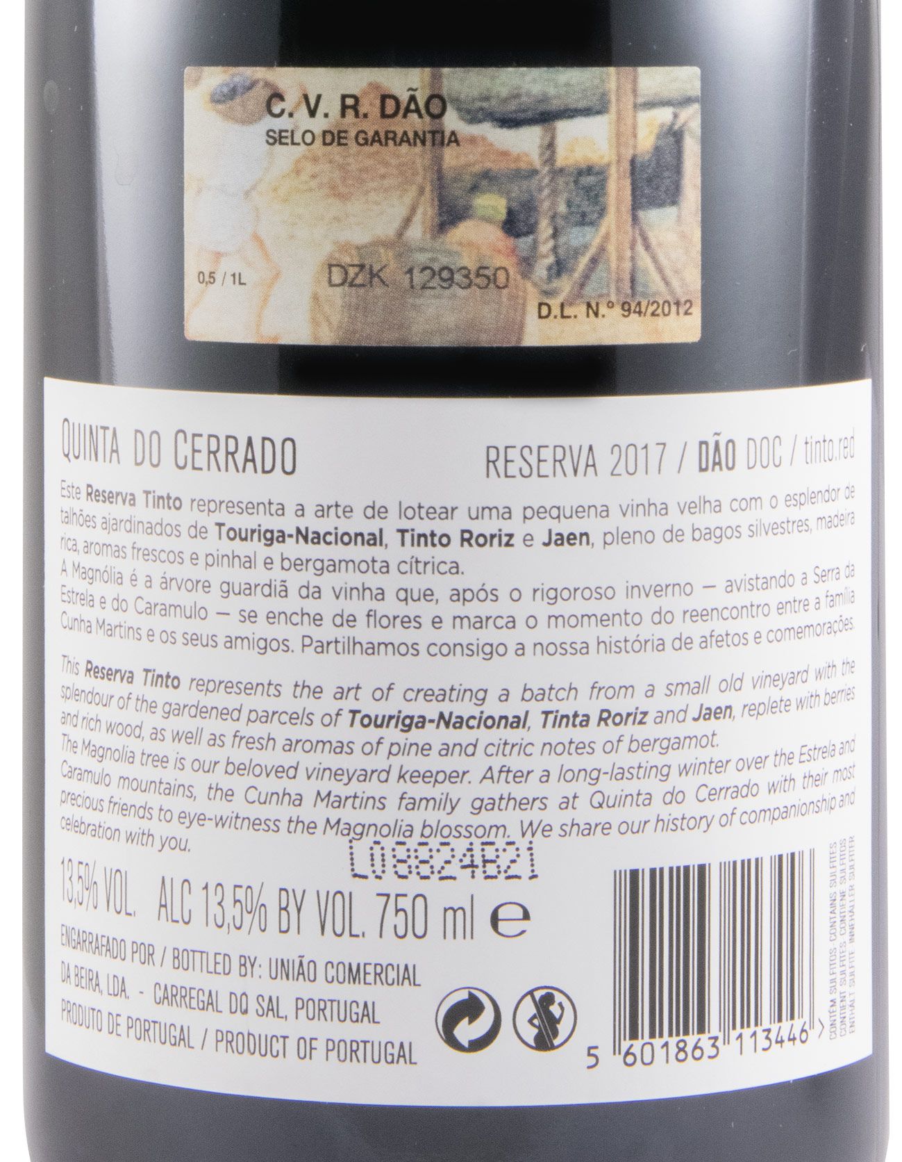 2017 Quinta do Cerrado Reserva red