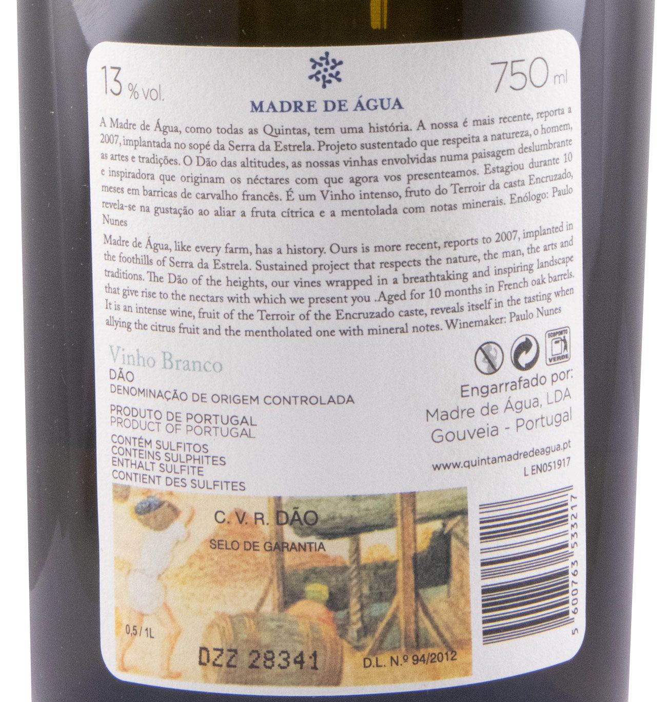 2017 Madre de Água Encruzado white