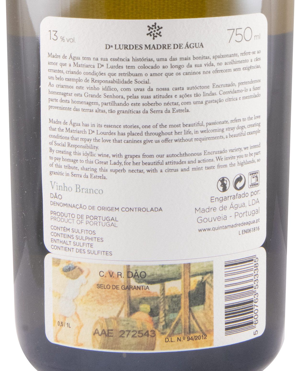 2014 Madre de Água Dª Lurdes Encruzado branco