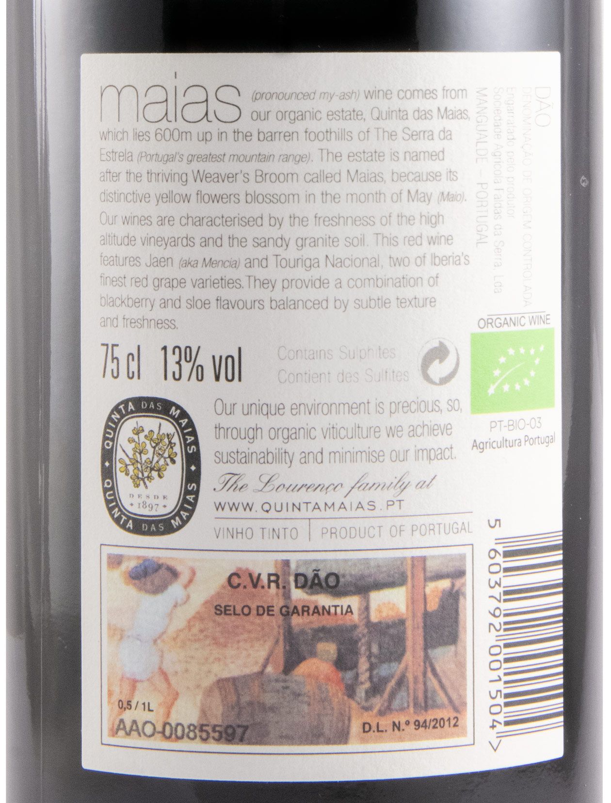 2021 Maias organic red