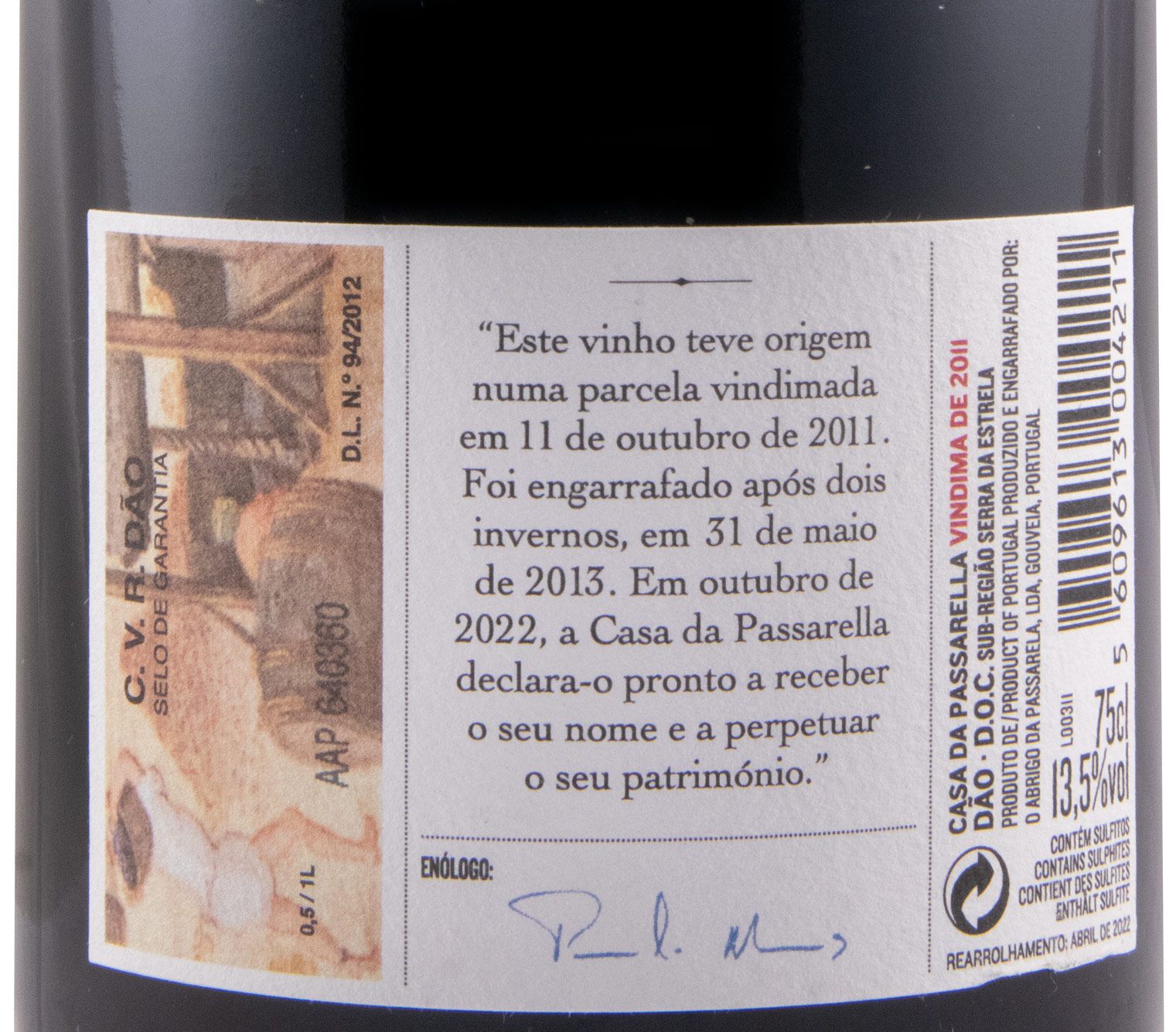 Casa da Passarella Vindima de 2011 red
