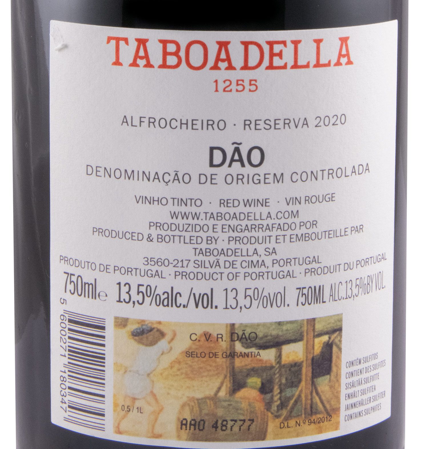 2020 Taboadella Alfrocheiro Reserva tinto