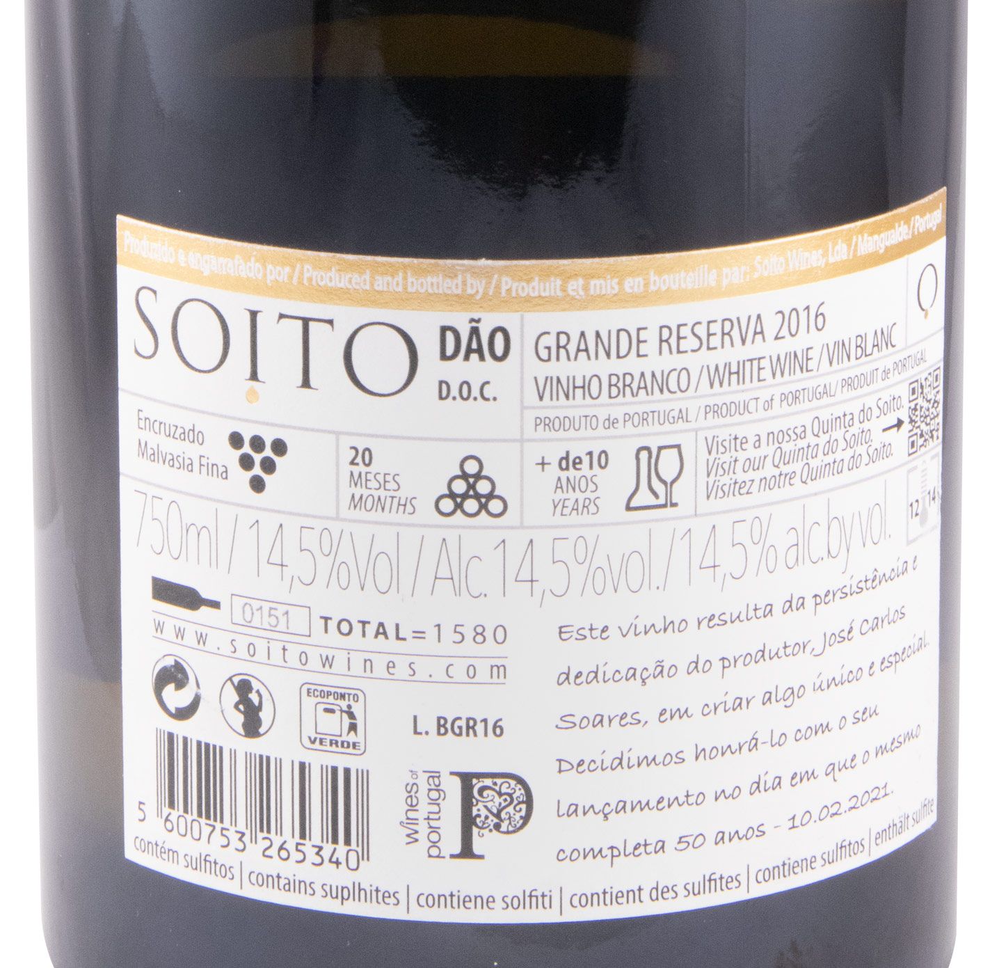 2016 Soito Grande Reserva white