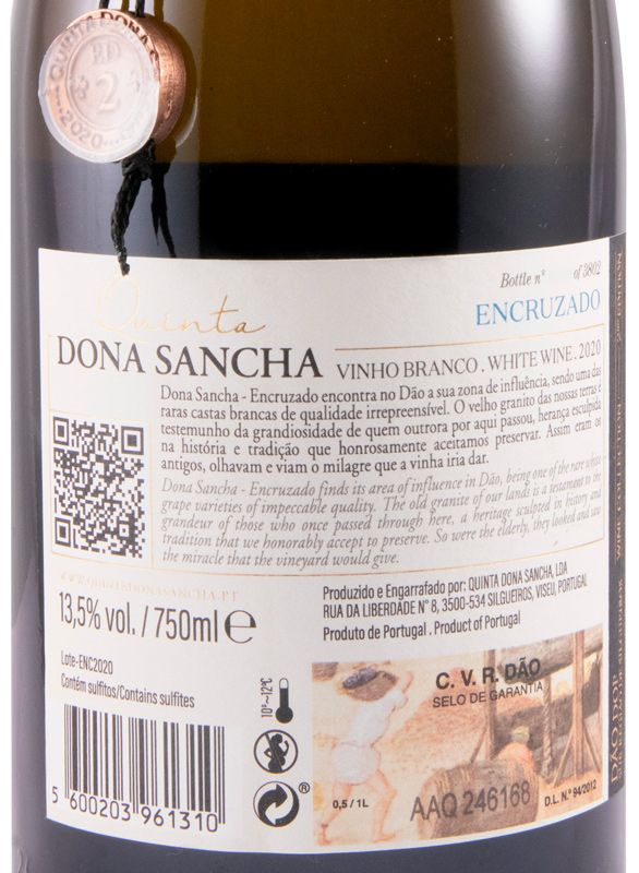 2020 Dona Sancha Encruzado white