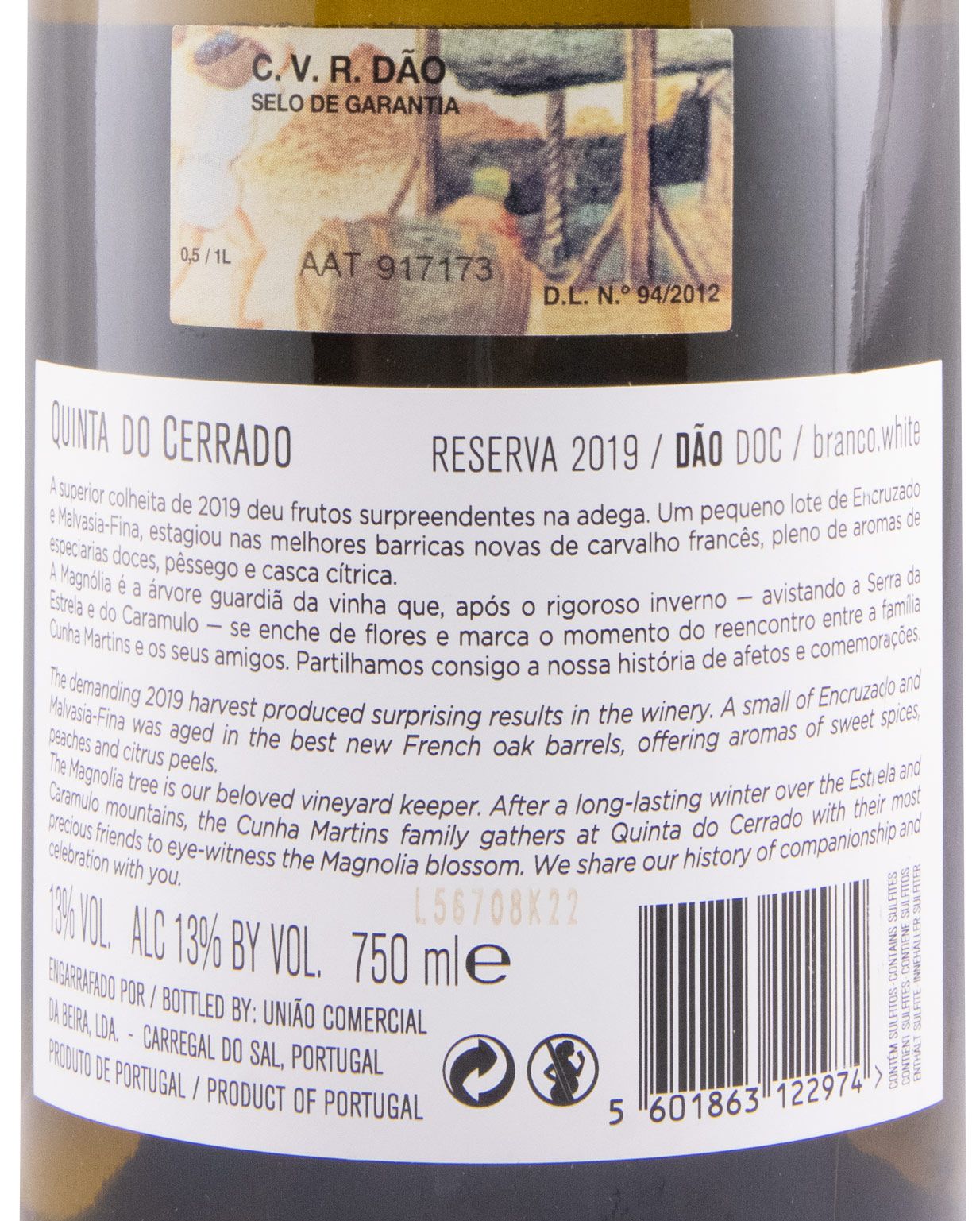 2019 Quinta do Cerrado Reserva branco