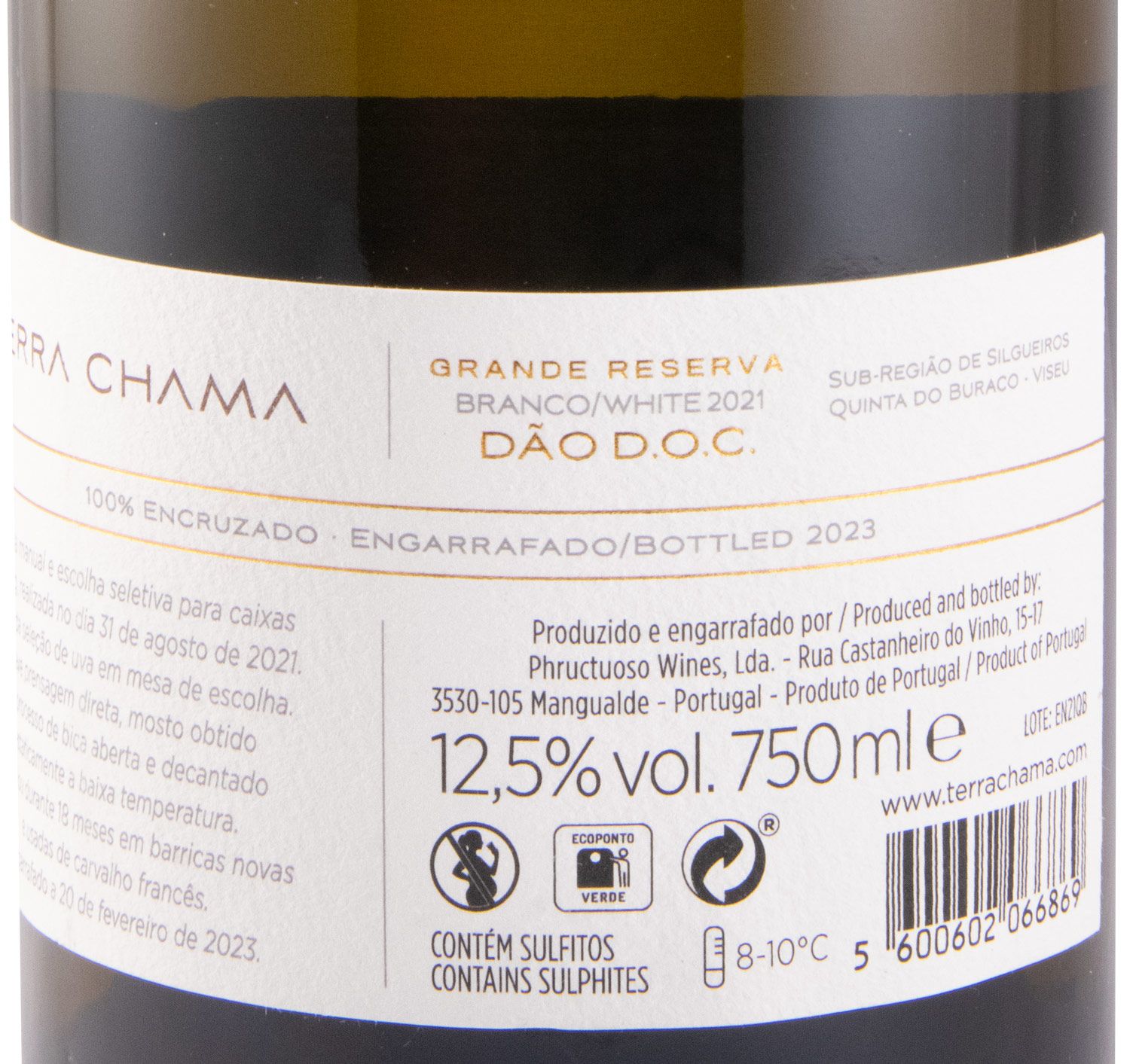 2021 Terra Chama Encruzado Grande Reserva branco
