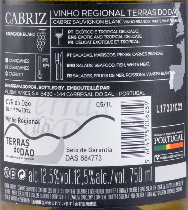 2021 Cabriz Sauvignon Blanc branco