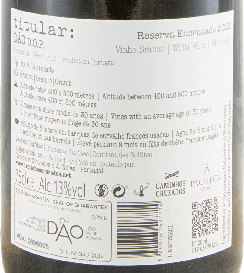 2021 Titular Encruzado Reserva white