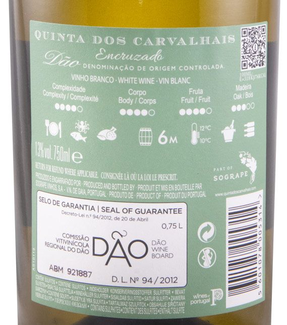 2022 Quinta de Carvalhais Encruzado branco