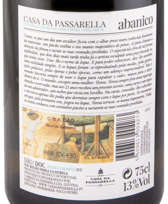 2021 Casa da Passarella Abanico Reserva white