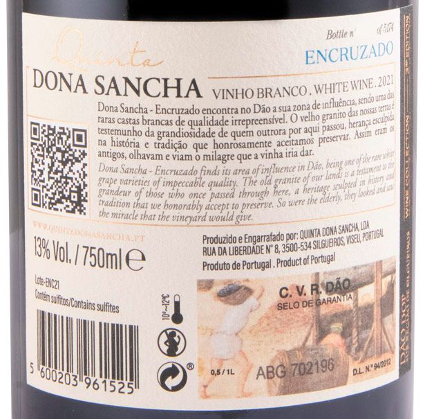 2021 Dona Sancha Encruzado white