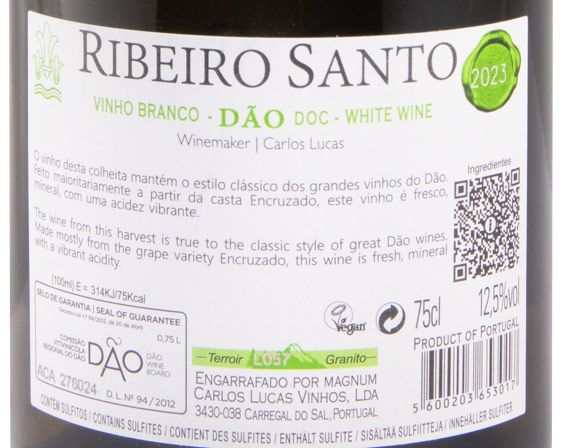 2023 Ribeiro Santo white