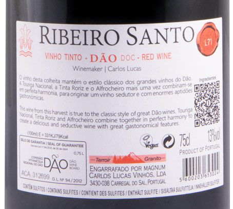 2022 Ribeiro Santo tinto