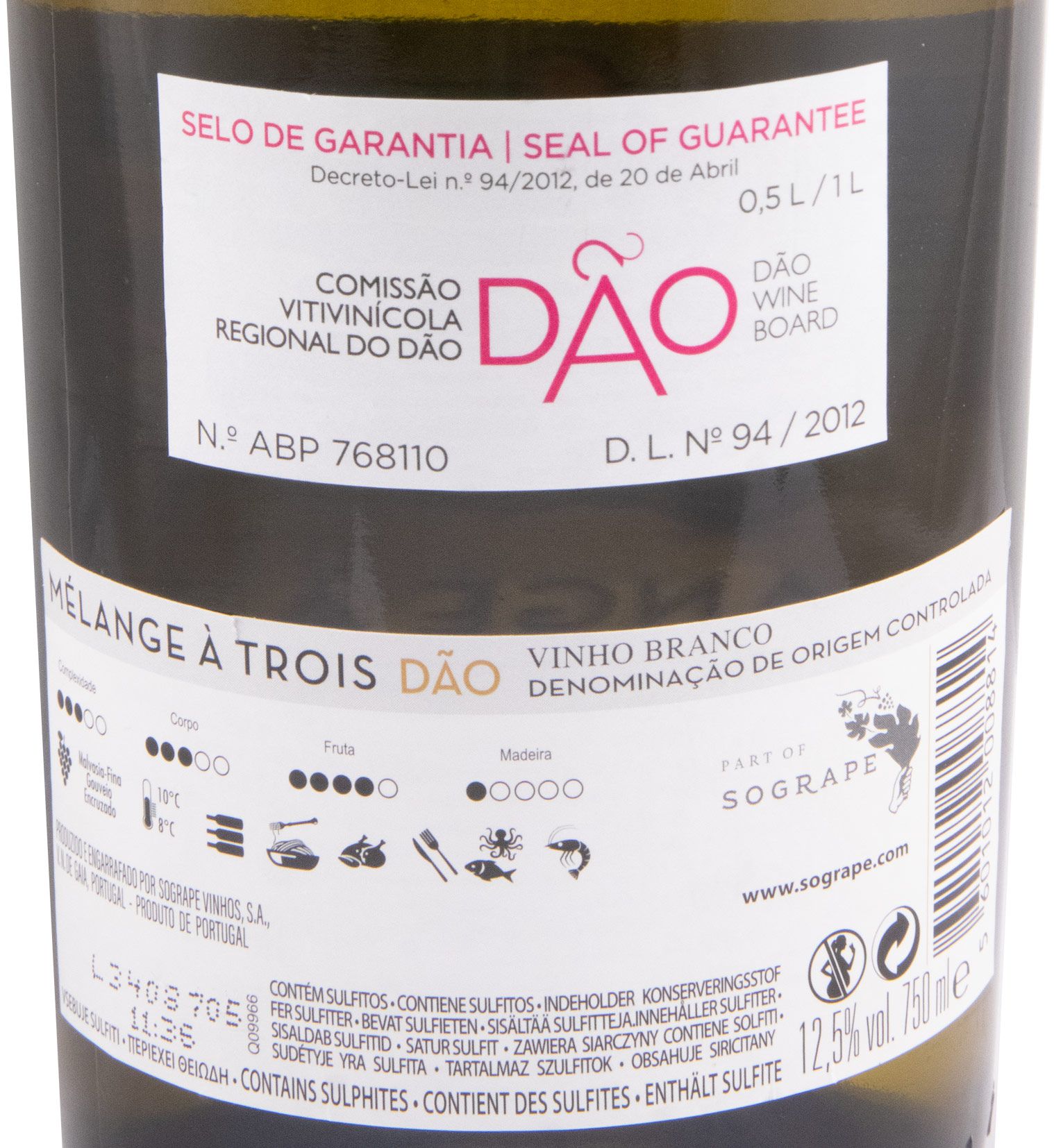 2023 Quinta dos Carvalhais Mélange à Trois branco