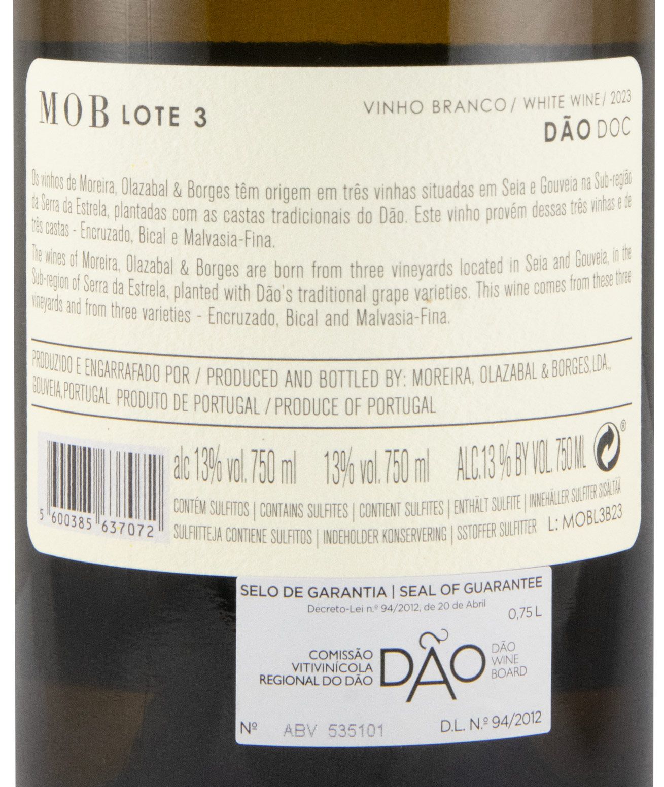 2023 Moreira, Olazabal & Borges MOB Lote 3 branco