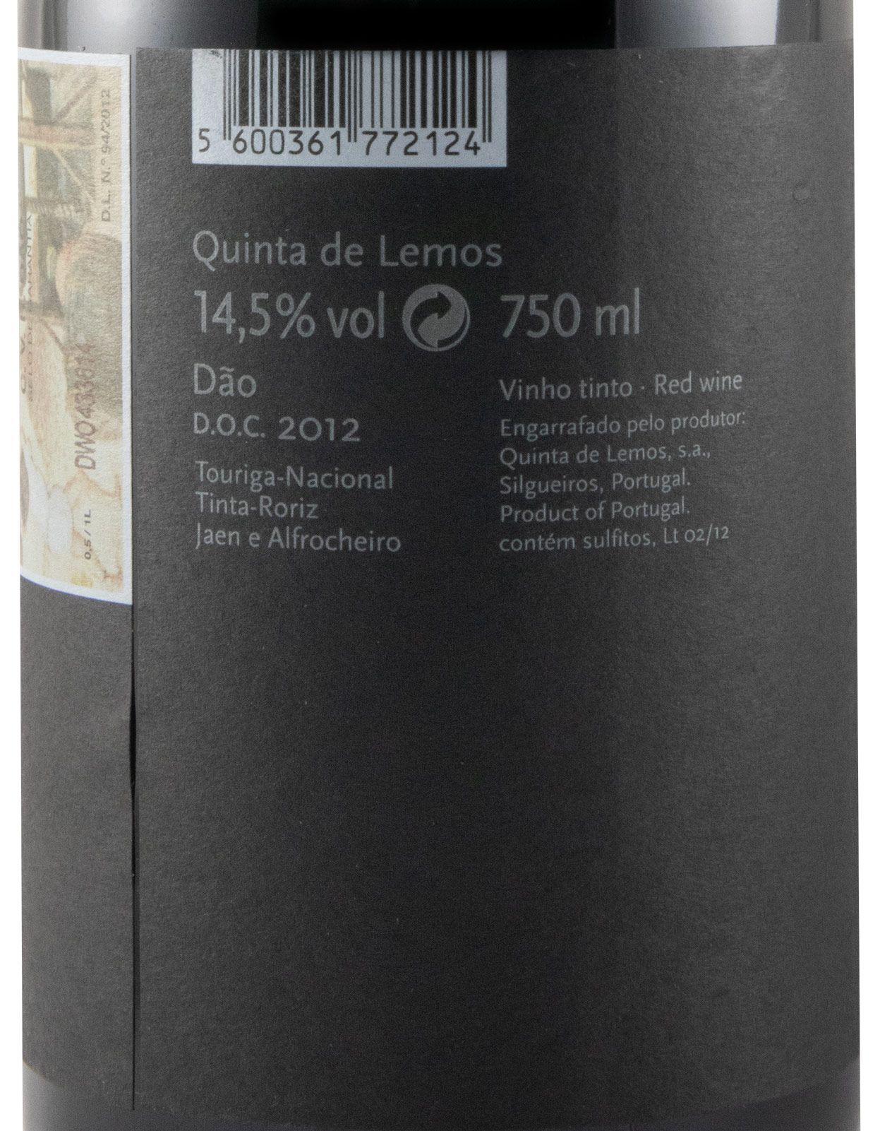 2012 Quinta de Lemos Dona Santana tinto