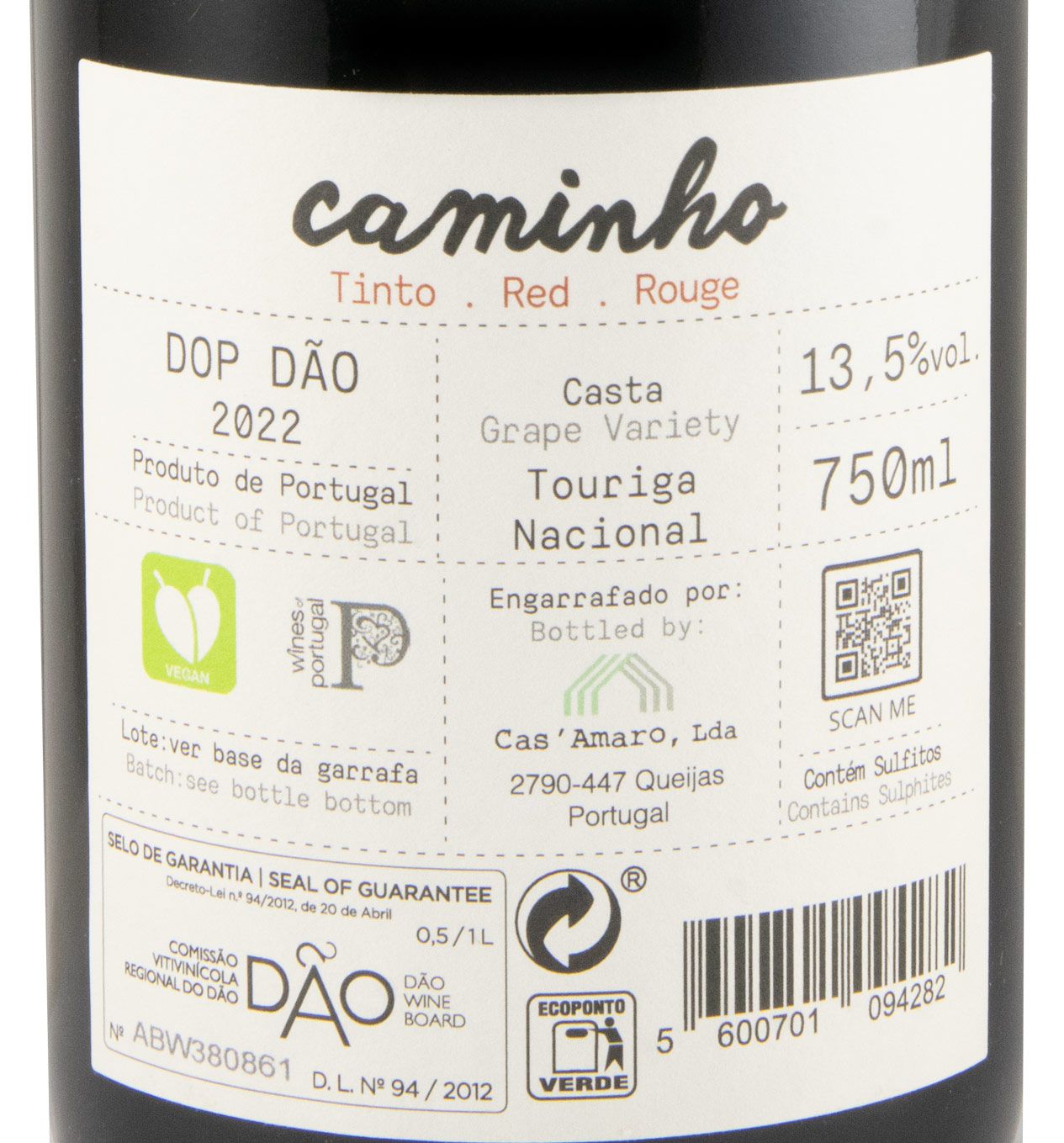 2022 Caminho Touriga Nacional tinto
