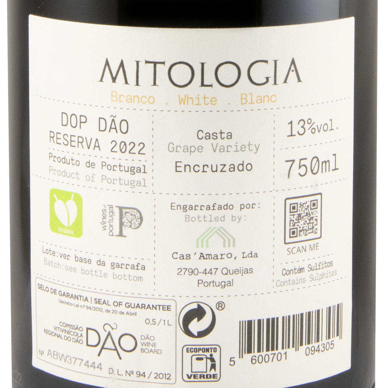 2022 Mitologia Encruzado Reserva branco
