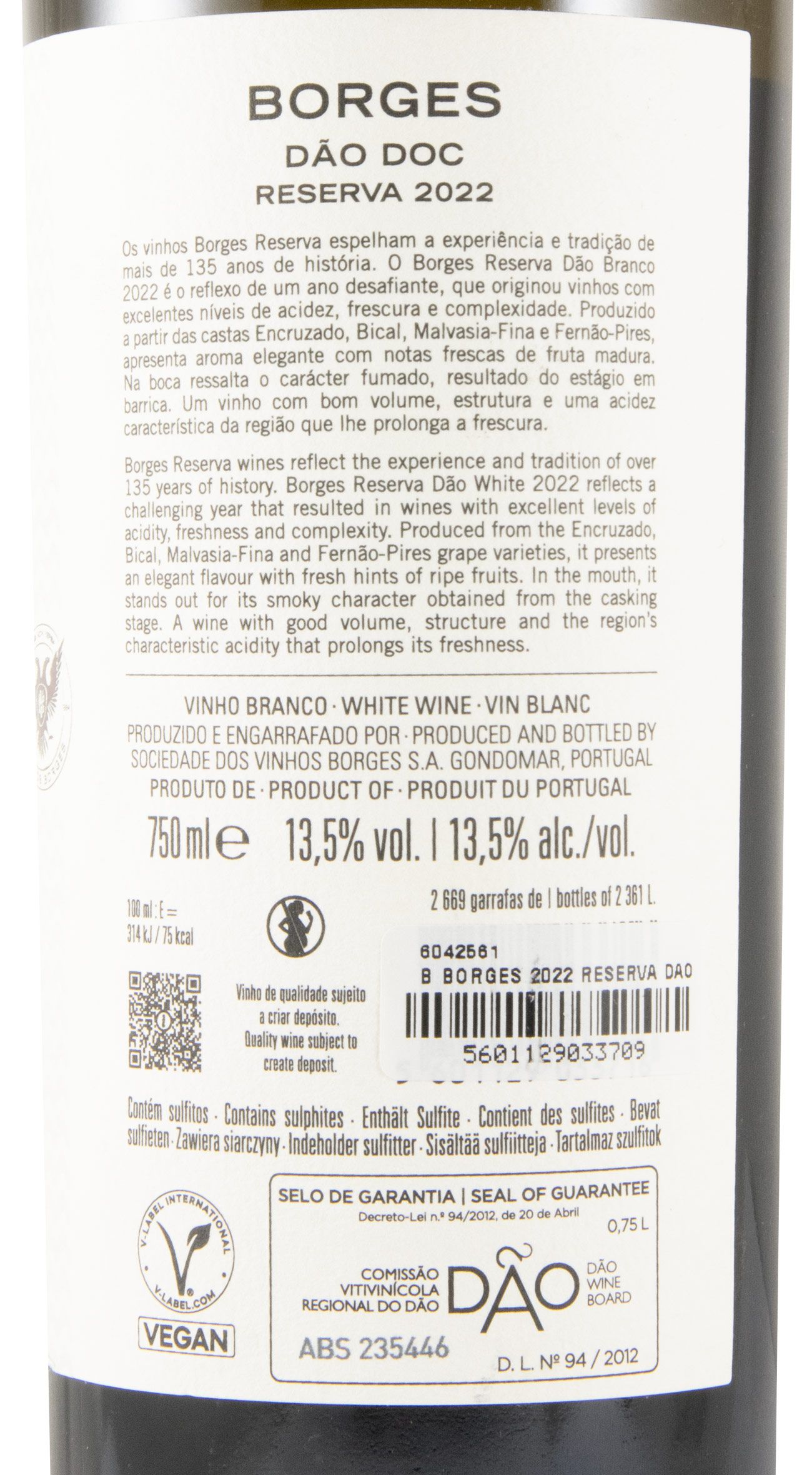 2022 Borges Dão Reserva white