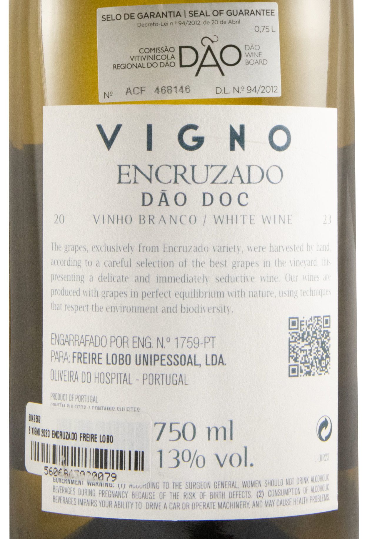 2023 Freire Lobo Vigno Encruzado branco