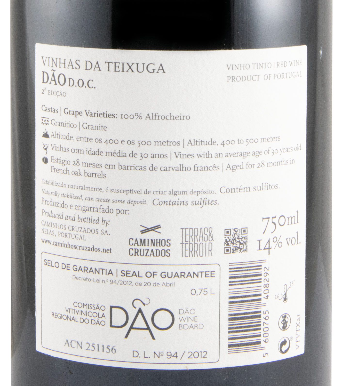 2021 Vinhas da Teixuga 2ª Edição red