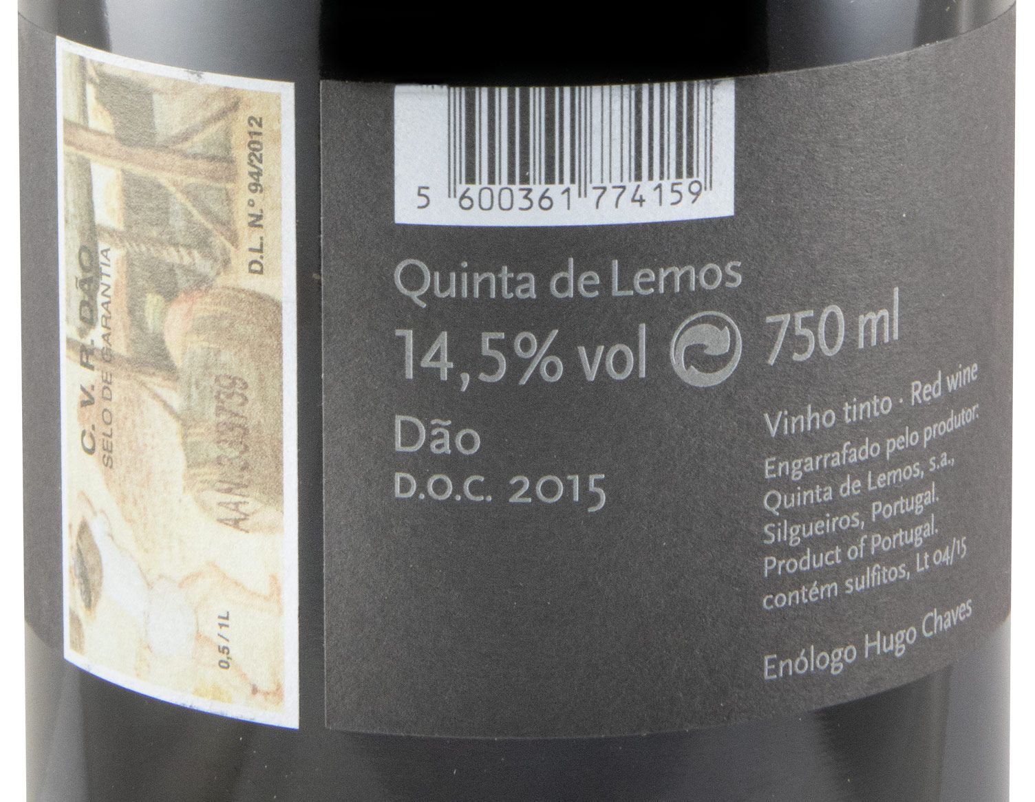 2015 Quinta de Lemos Tinta Roriz red