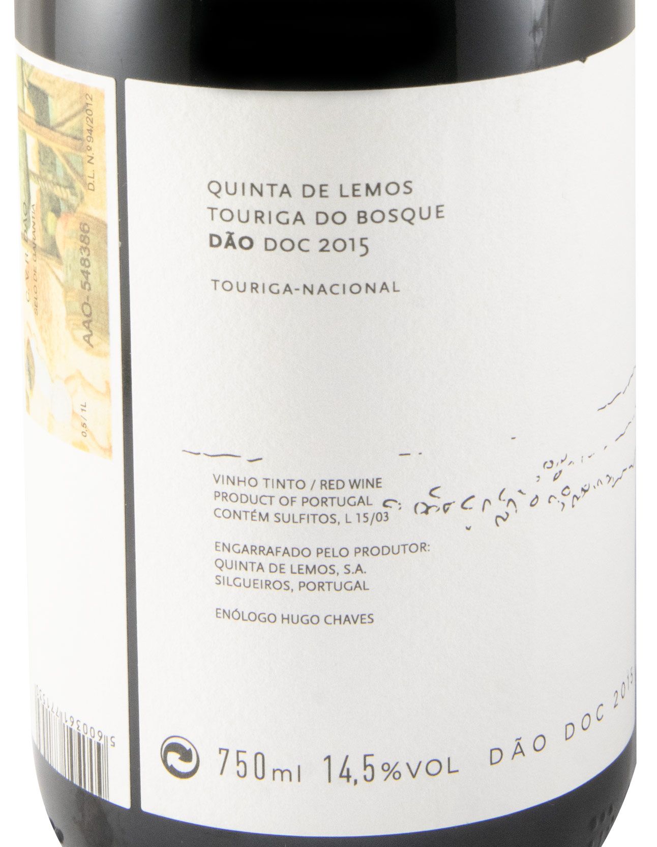 2015 Quinta de Lemos Touriga do Bosque tinto