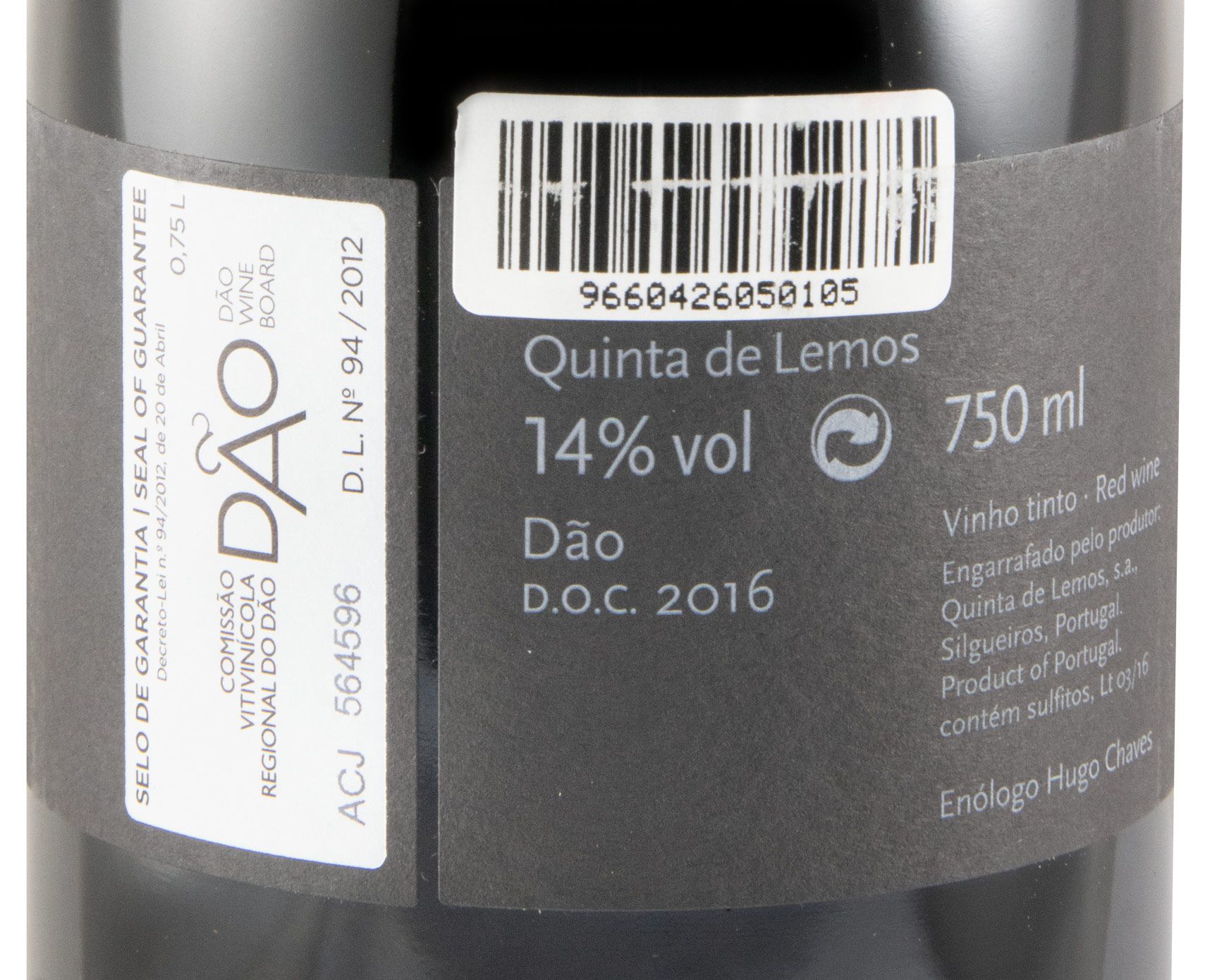 2016 Quinta de Lemos Touriga Nacional red