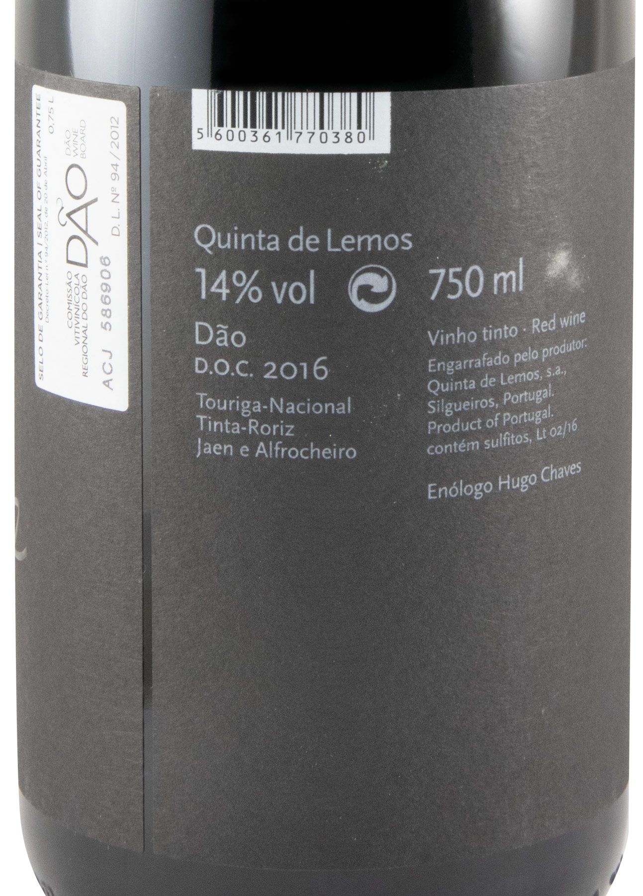 2016 Quinta de Lemos Dona Santana red