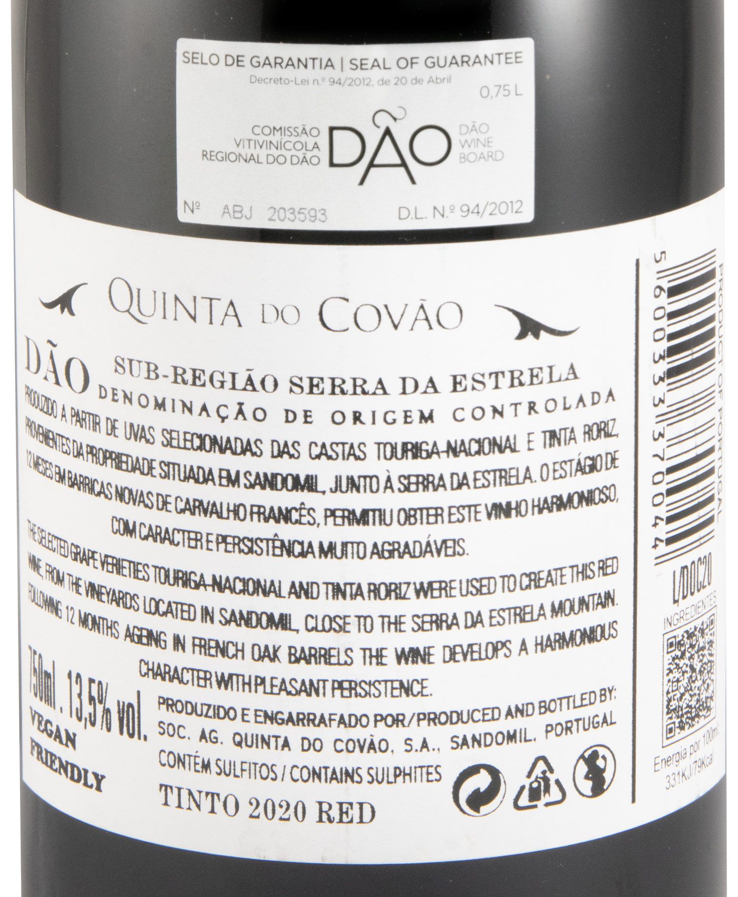 2020 Quinta do Covão red
