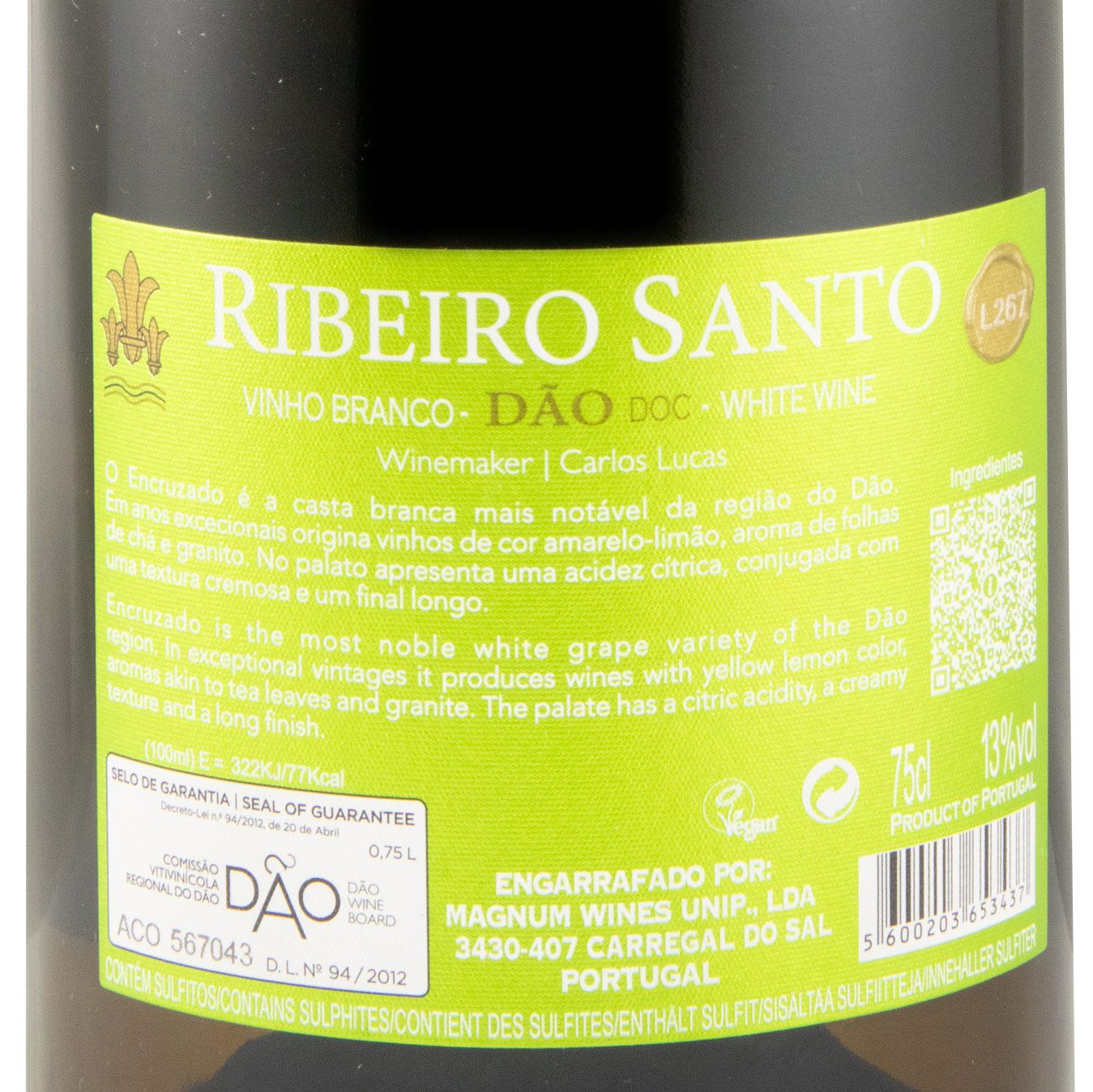 2024 Ribeiro Santo Encruzado branco