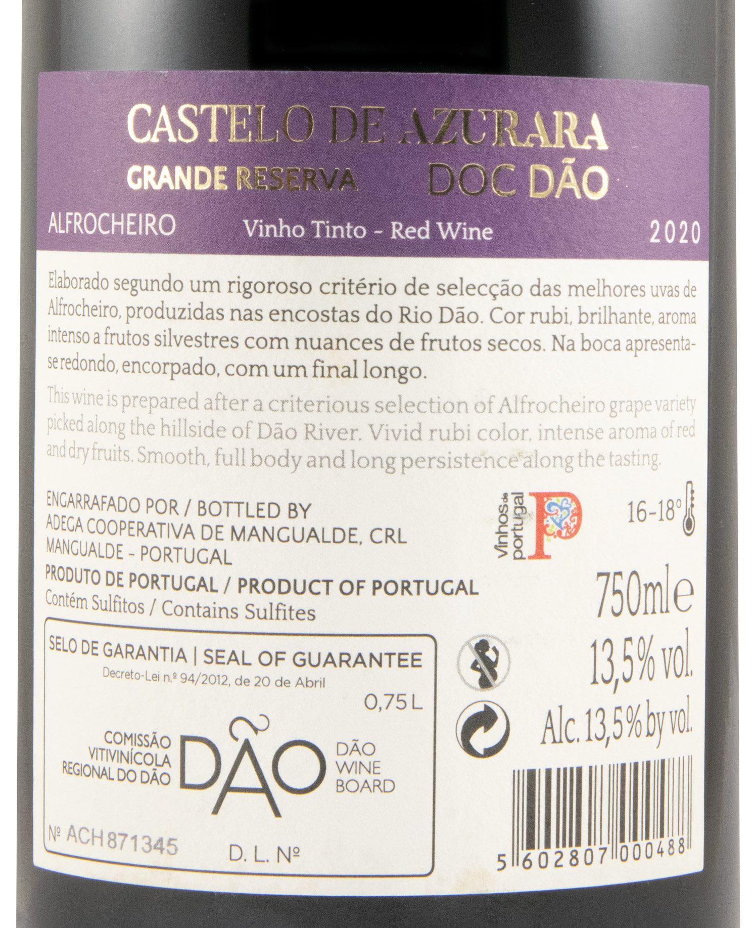 2020 Castelo de Azurara Alfrocheiro Grande Reserva tinto