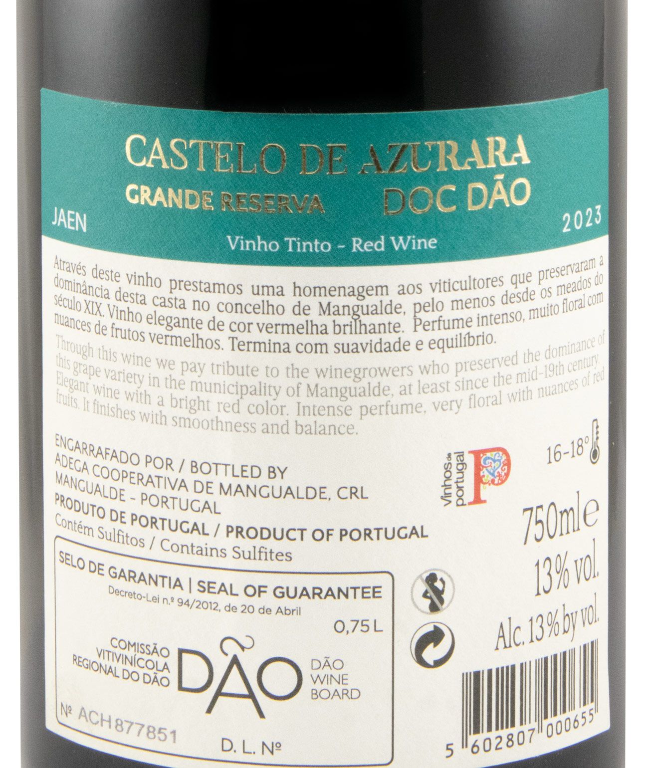 2023 Castelo de Azurara Jaen Grande Reserva tinto