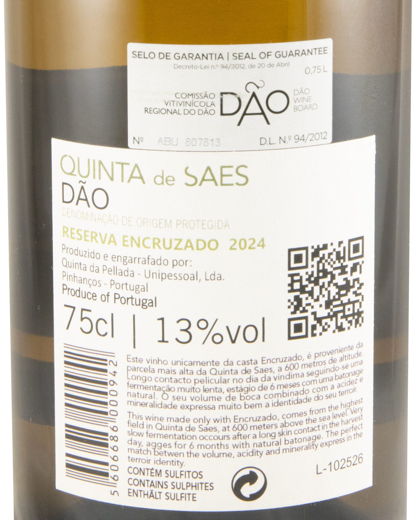 2024 Quinta de Saes Encruzado white