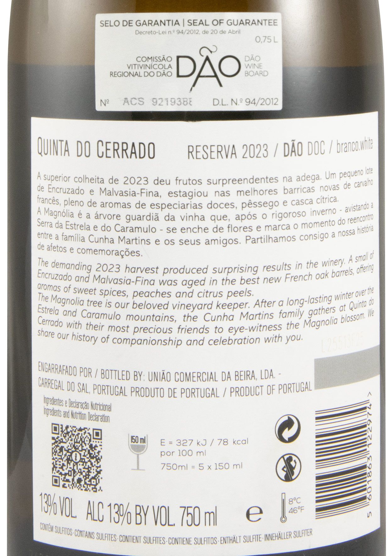 2023 Quinta do Cerrado Reserva branco