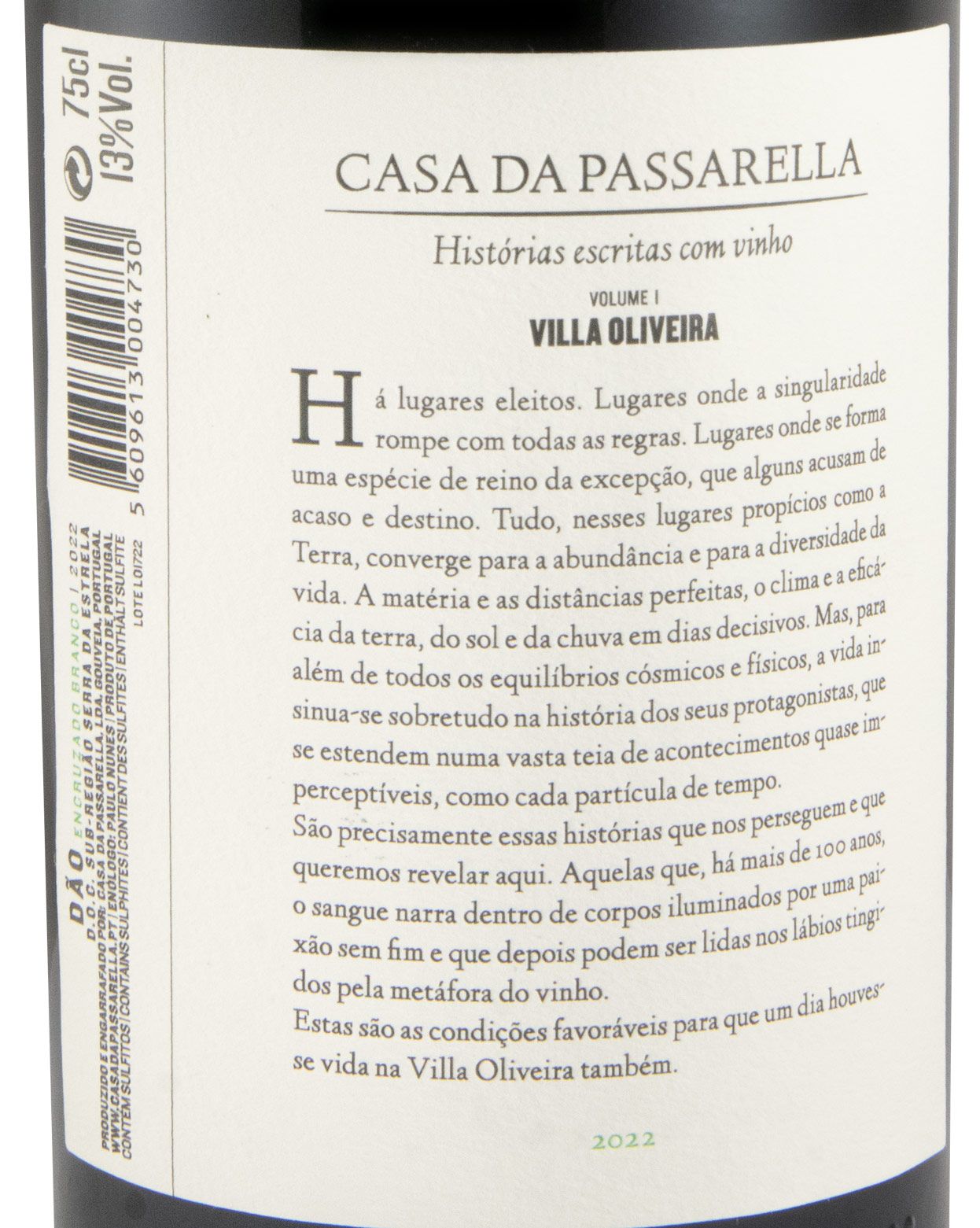 2022 Casa da Passarella Villa Oliveira Encruzado white