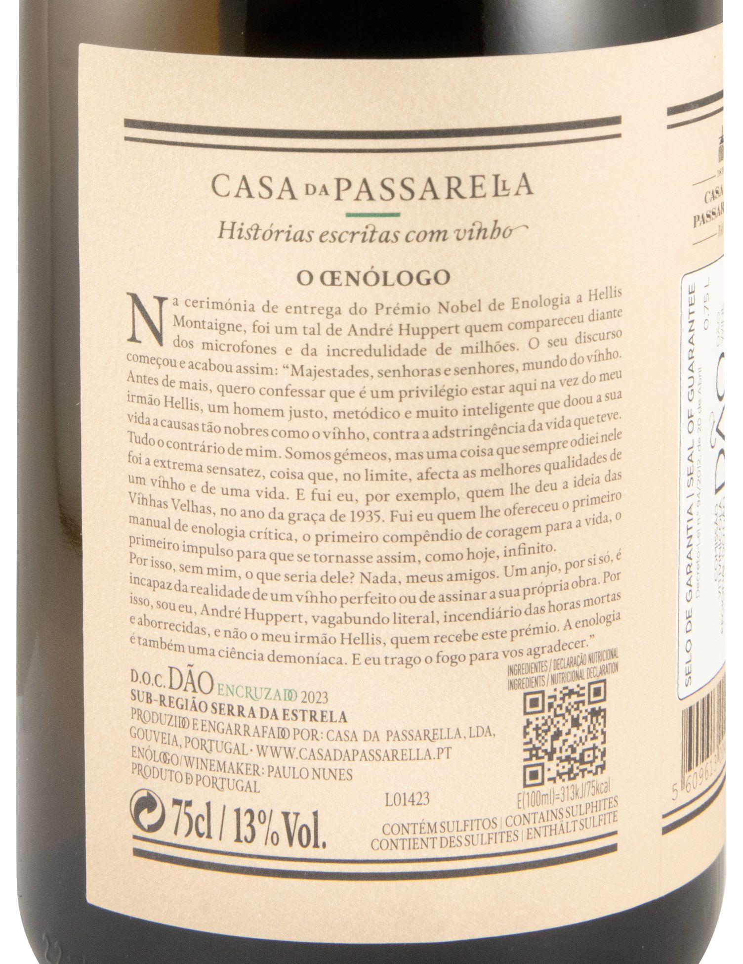 2023 Casa da Passarella O Oenólogo Encruzado white